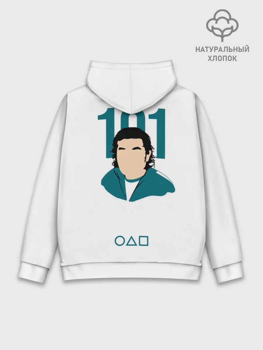 Худи мужской база хлопок / Squid game - Чан Док Су 101