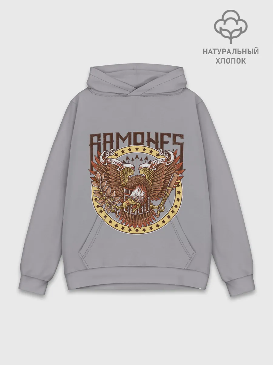 Худи мужской база хлопок / Ramones Eagle