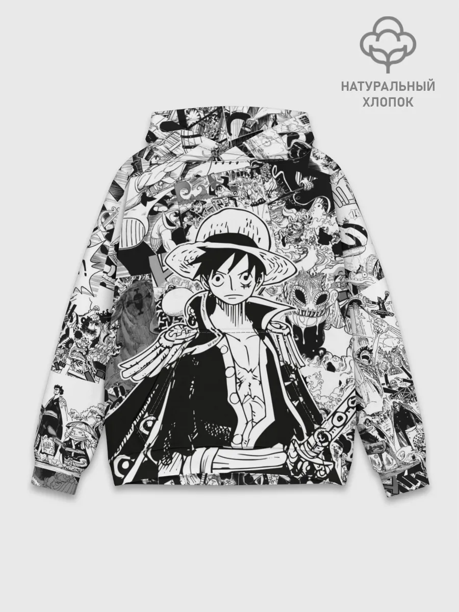 Худи мужской база хлопок / Ван Пис, One Piece, манга