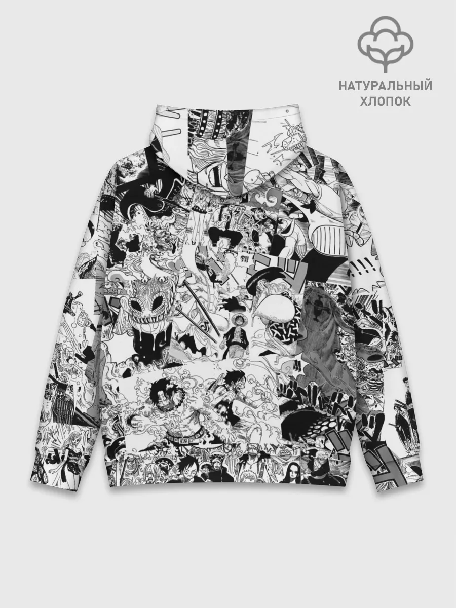 Худи мужской база хлопок / Ван Пис, One Piece, манга