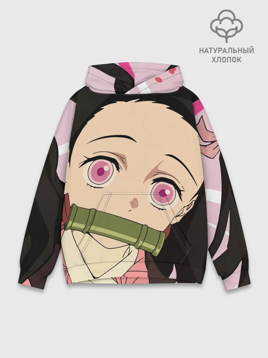 Худи мужской база хлопок / Незуко, Nezuko