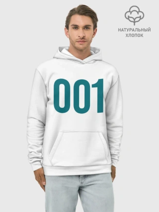 Худи мужской база хлопок / Squid game - О Иль Нам 001