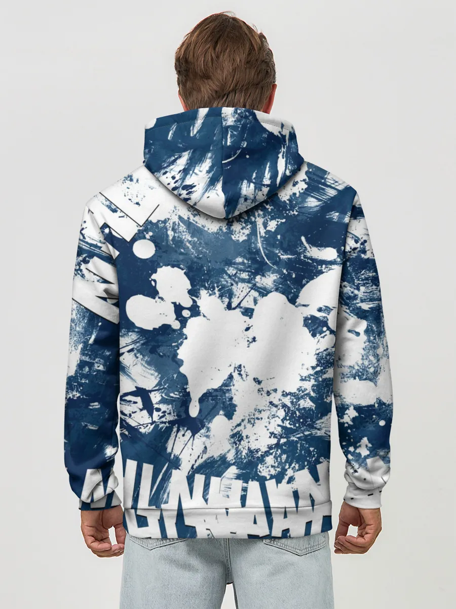 Худи мужской база хлопок / Коламбус Блю Джекетс, Columbus Blue Jackets