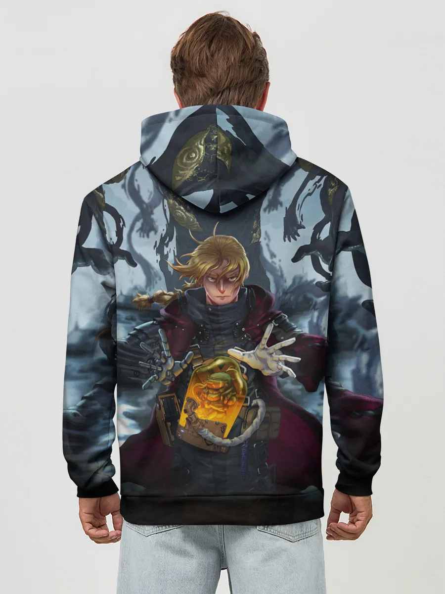 Худи мужской база хлопок / СТАЛЬНОЙ АЛХИМИК DEATH STRANDING STYLE