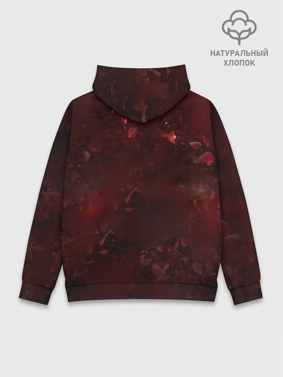 Худи мужской база хлопок / Лого GNR в розах