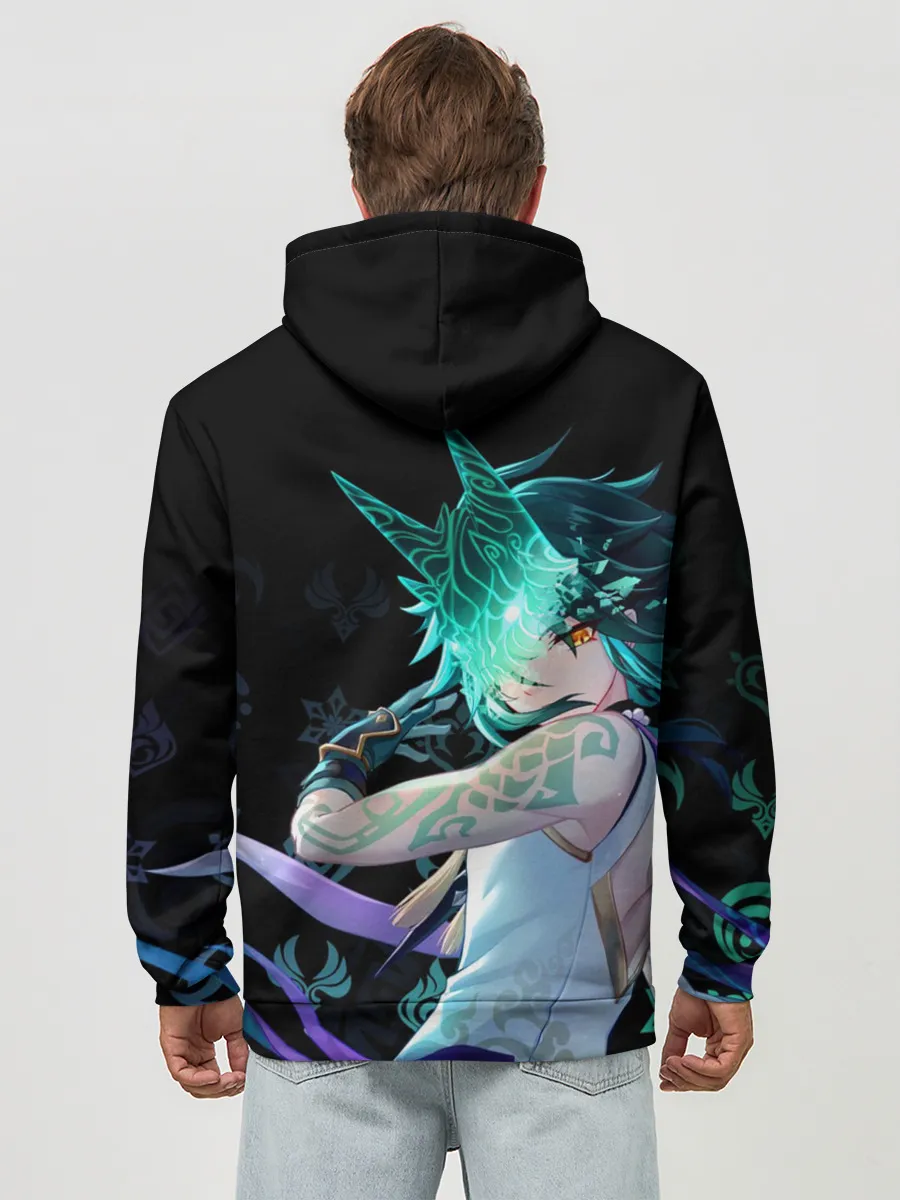 Худи мужской база хлопок / Genshin Impact: Сяо