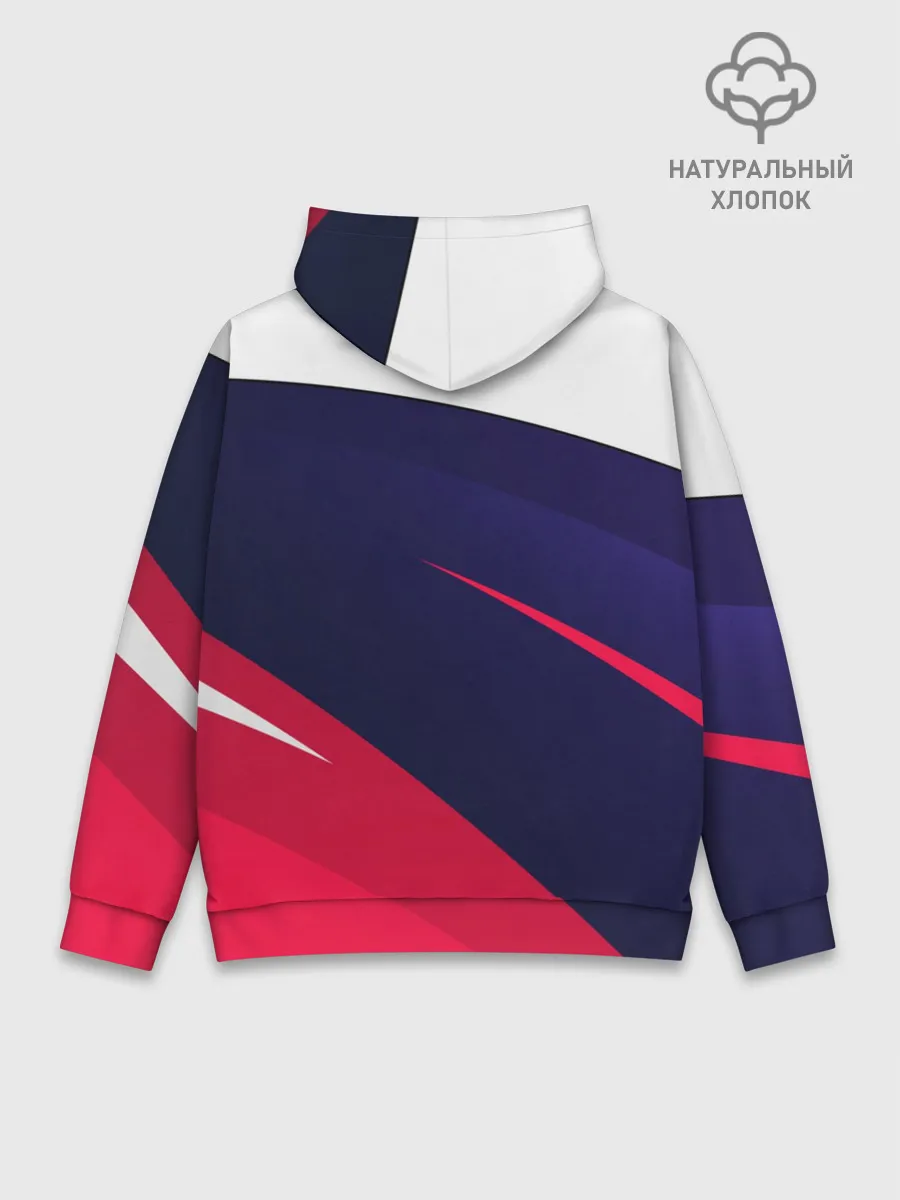 Худи мужской база хлопок / MITSUBISHI ТРИКОЛОР
