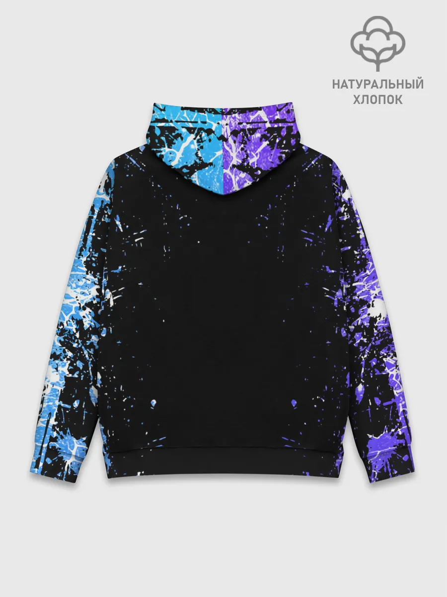 Худи мужской база хлопок / OVERLORD | оверлорд neon | НЕОН