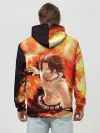 Худи мужской база хлопок / ONE PIECE ASCE HERO