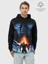 Худи мужской база хлопок / MASS EFFECT N7 КАПИТАН ШЕПАРД