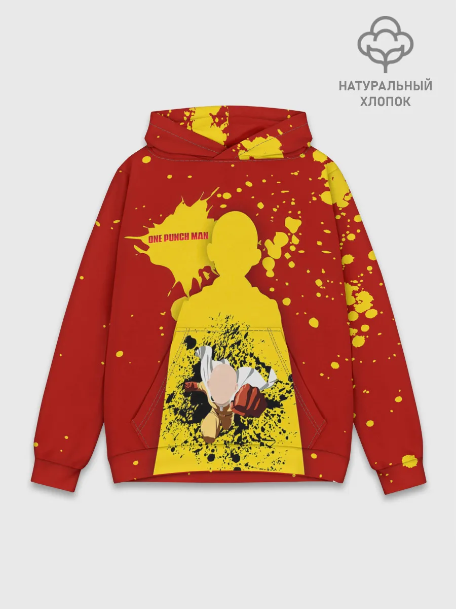 Худи мужской база хлопок / Прорыв Сайтамы One Punch-Man
