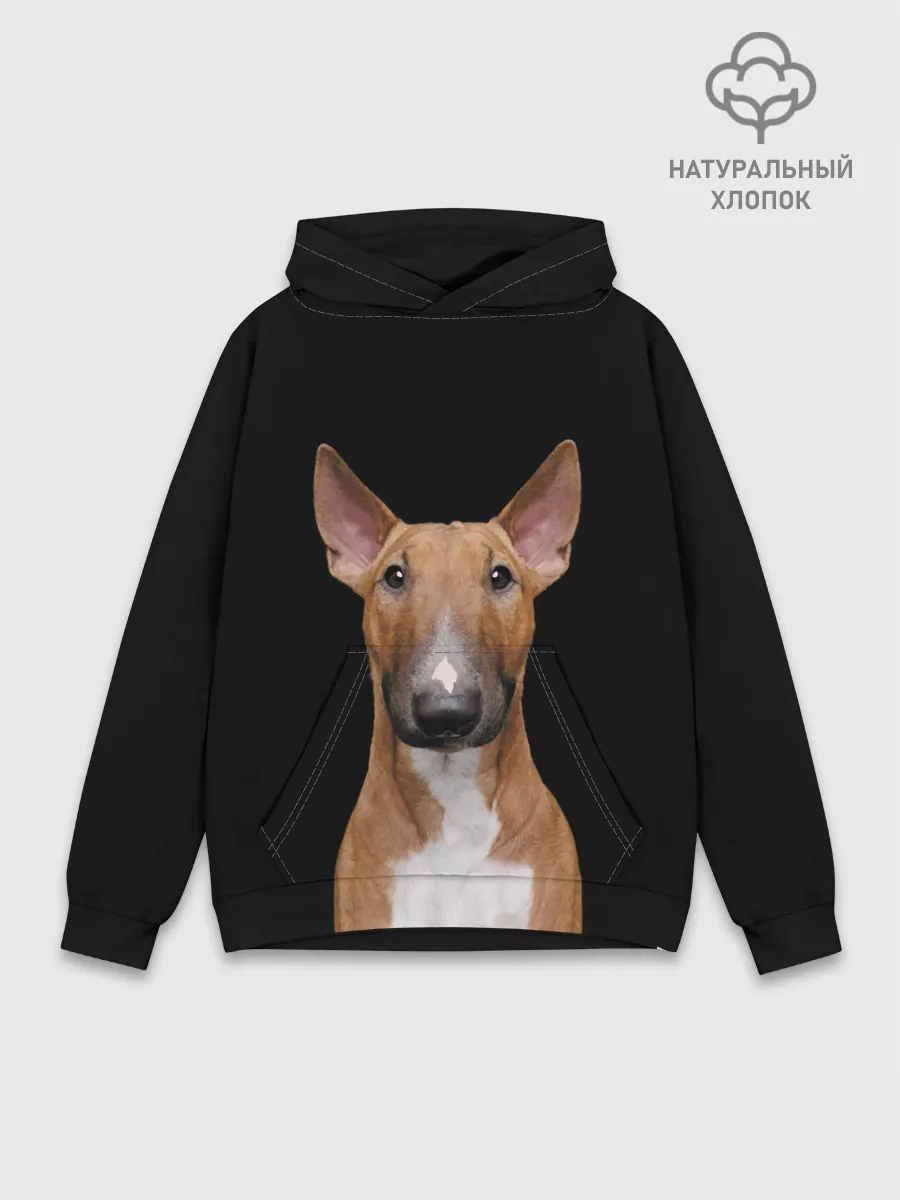 Худи мужской база хлопок / Строгий смелый взгляд