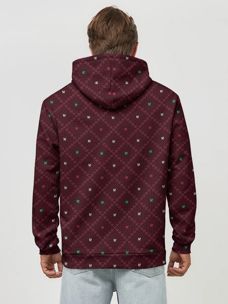 Худи мужской база хлопок / Knitted Texture