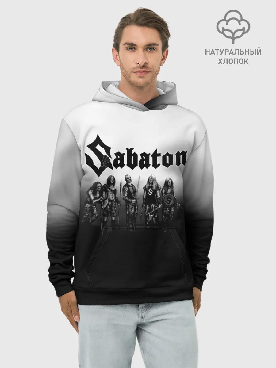 Худи мужской база хлопок / Участники группы Sabaton