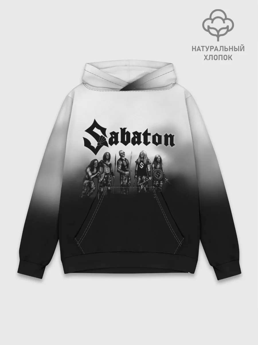 Худи мужской база хлопок / Участники группы Sabaton