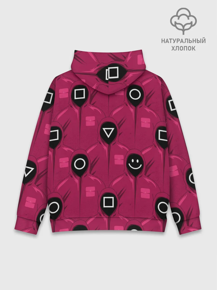 Худи мужской база хлопок / СОТРУДНИКИ ИГРЫ В КАЛЬМАРА