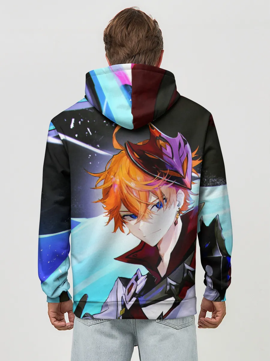 Худи мужской база хлопок / Genshin Impact: Tartaglia,