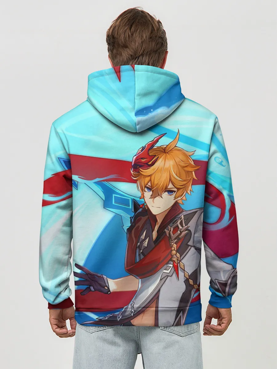 Худи мужской база хлопок / Геншин импакт: Тарталья