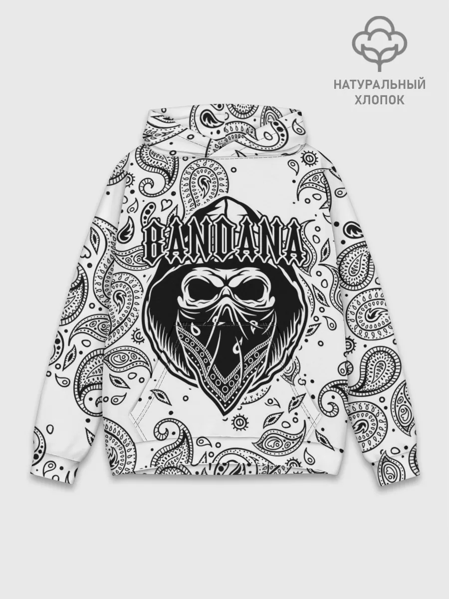 Худи мужской база хлопок / BANDANA