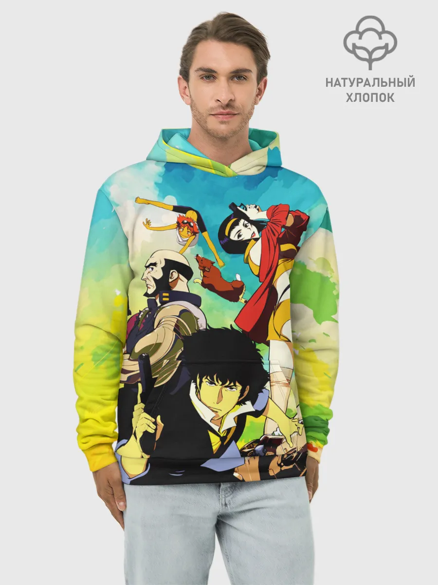 Худи мужской база хлопок / Cowboy Bebop All