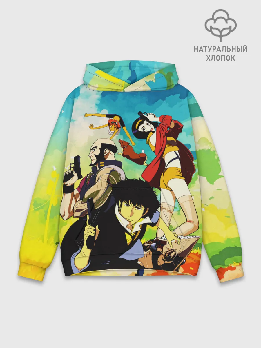 Худи мужской база хлопок / Cowboy Bebop All