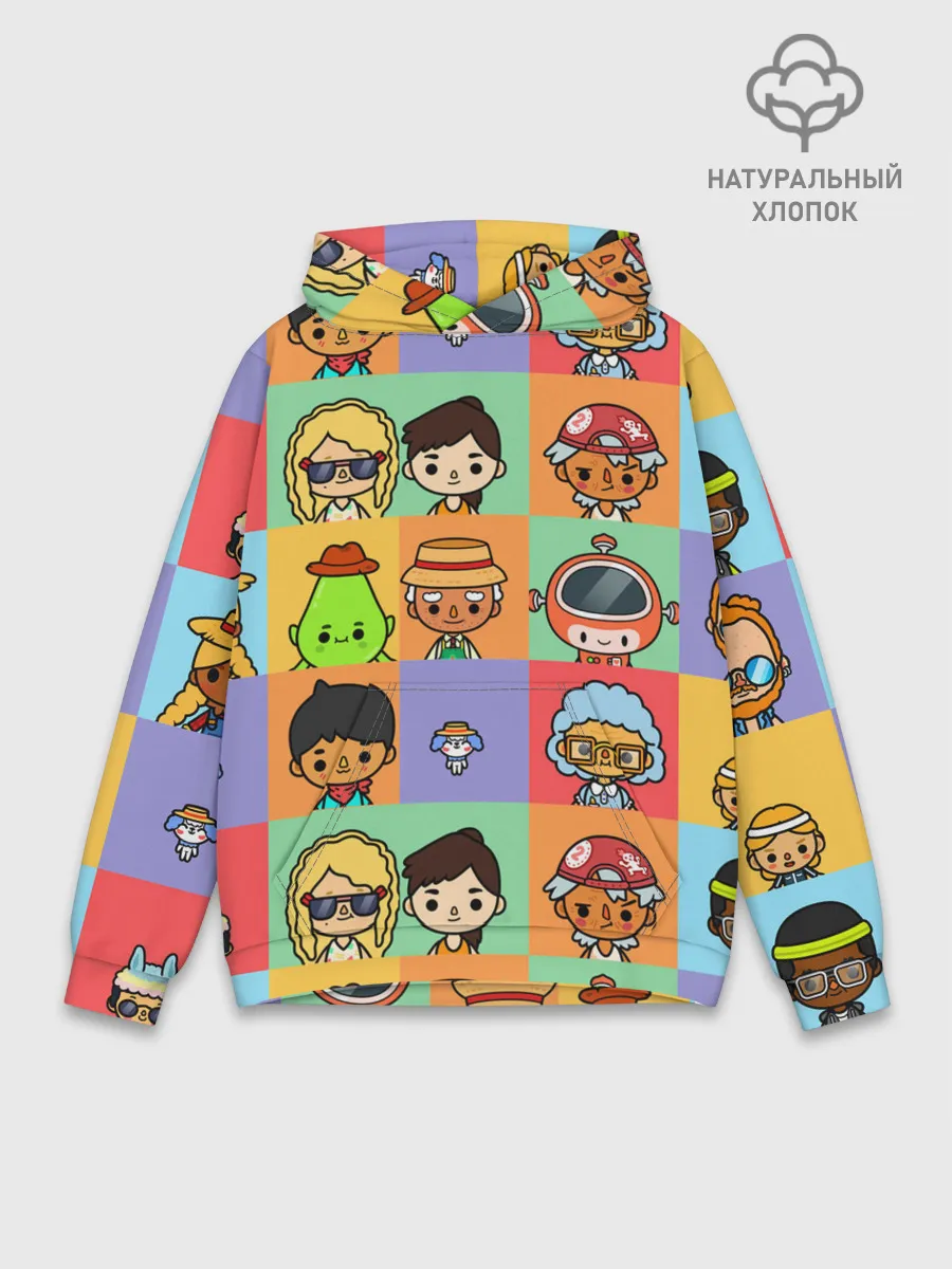 Худи мужской база хлопок / TOCA BOCA WORLD HERO