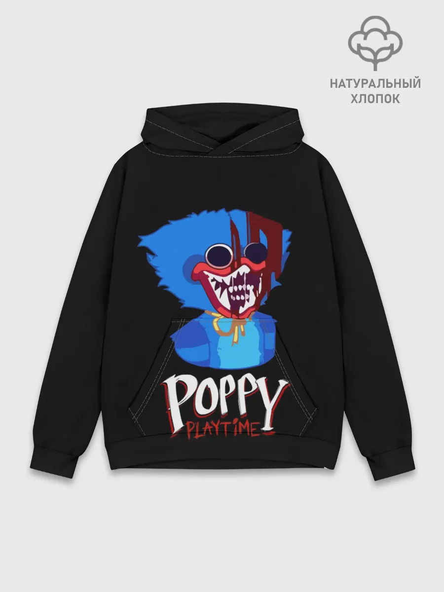 Худи мужской база хлопок / Poppy Playtime, Huggy Wuggy
