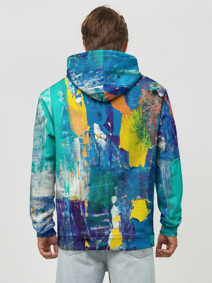 Худи мужской база хлопок / Краской по ткани