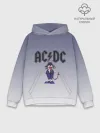 Худи мужской база хлопок / Ангус Янг чертик AC/DC
