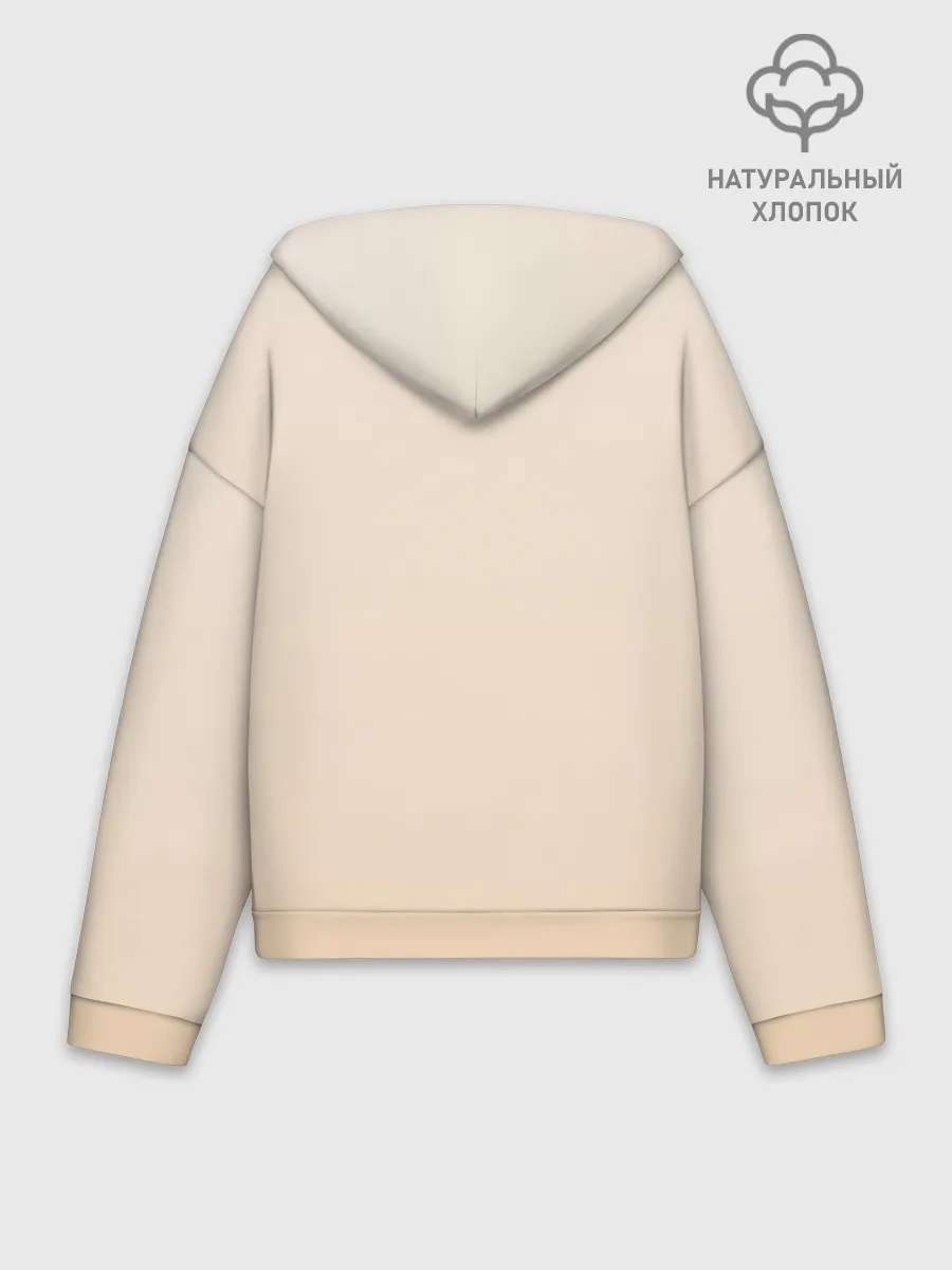 Худи женский оверсайз хлопок / С Новым годом