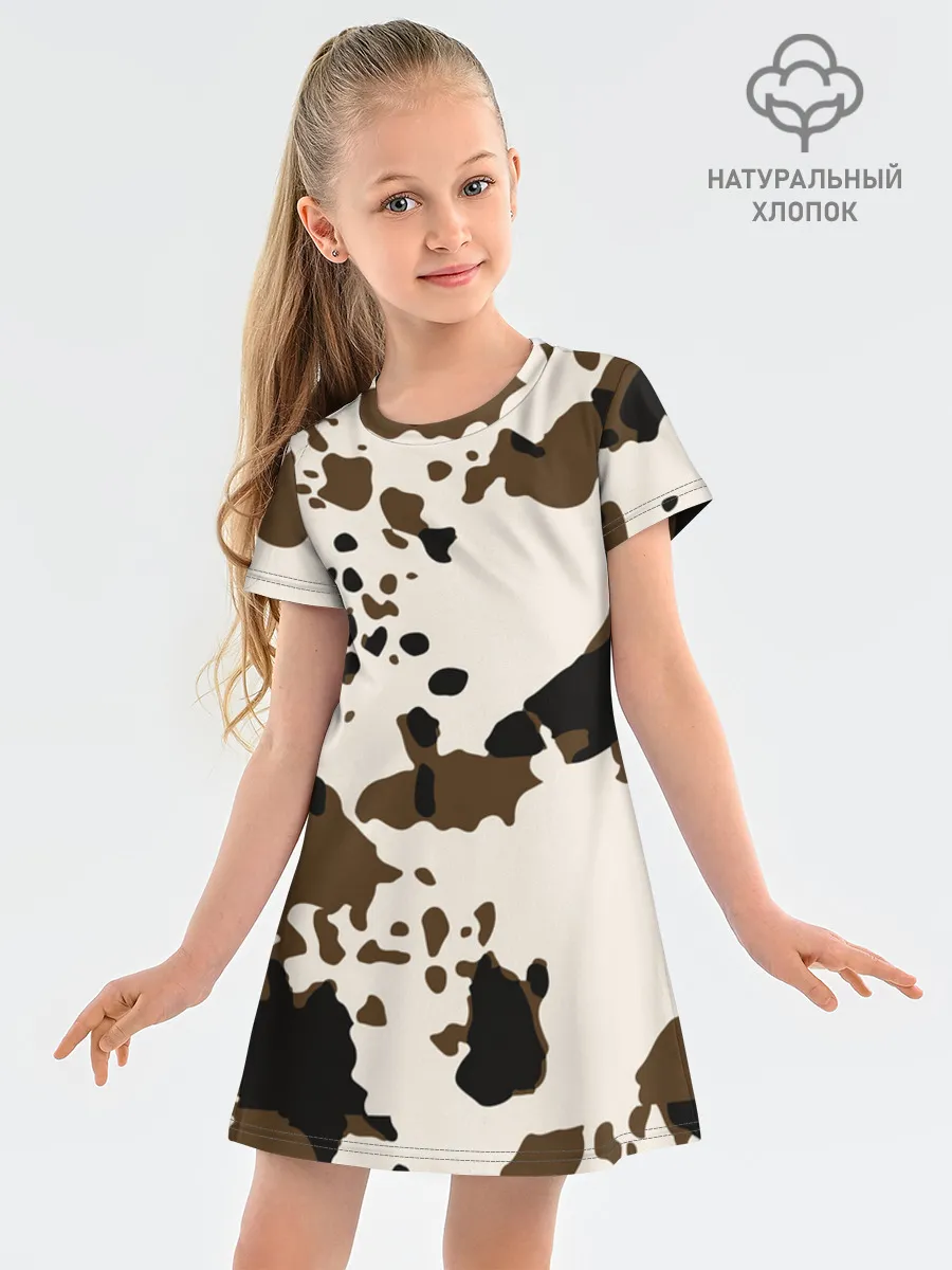 Детское платье хлопок / CowPrint