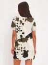 Женское платье хлопок / CowPrint