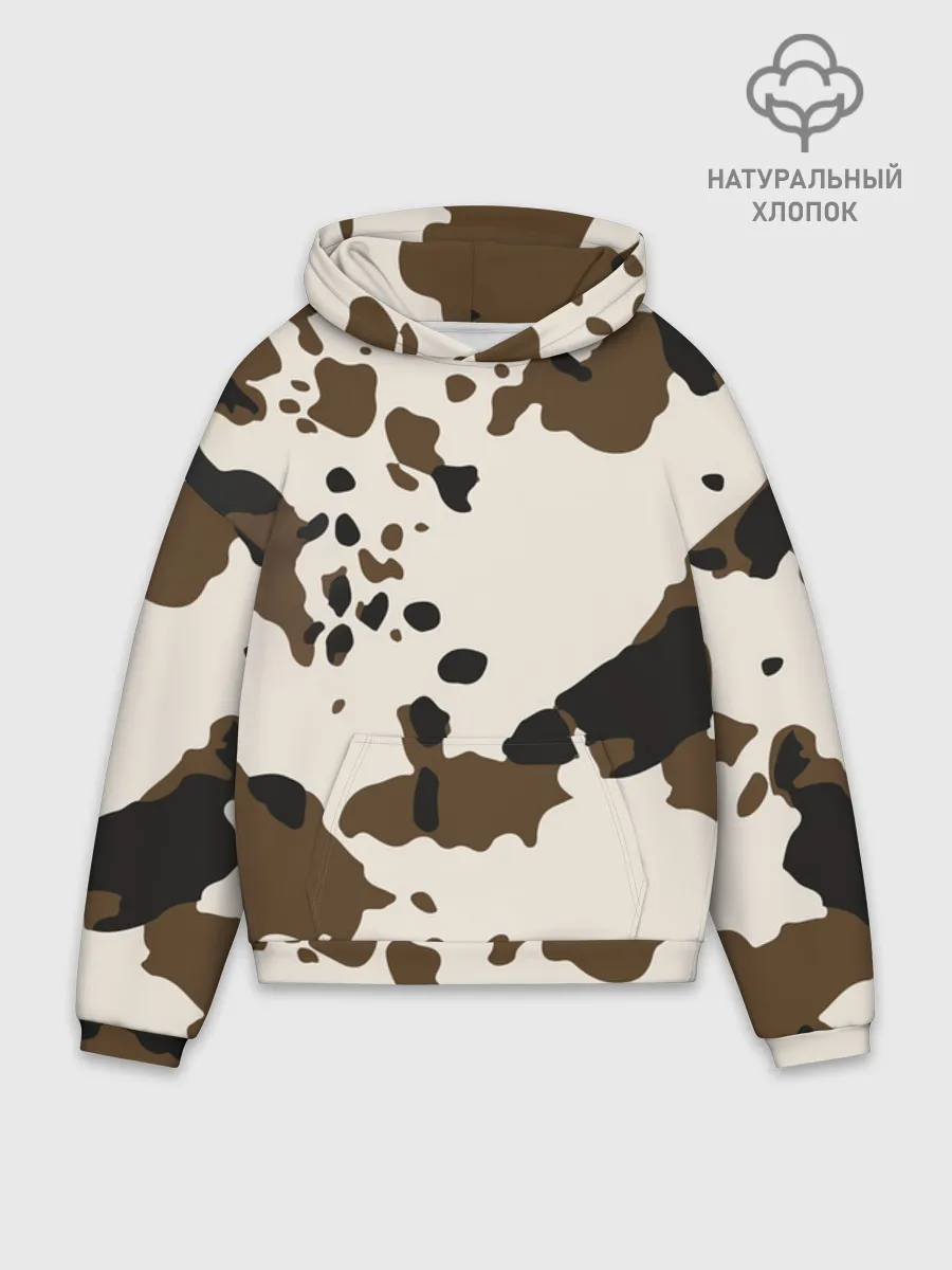 Худи мужской оверсайз хлопок / CowPrint
