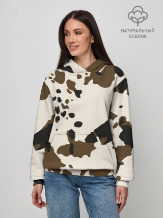 Худи женский база хлопок / CowPrint