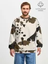 Мужской свитшот оверсайз хлопок / CowPrint