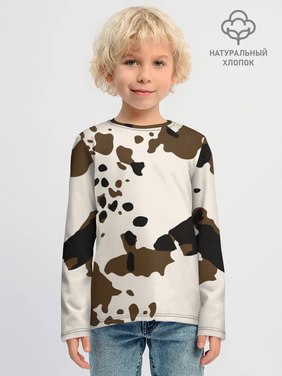 Детский лонгслив хлопок / CowPrint