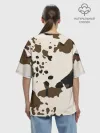 Женская футболка оверсайз хлопок / CowPrint