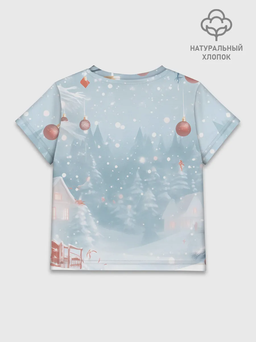 Детская футболка хлопок / Пони Новый год