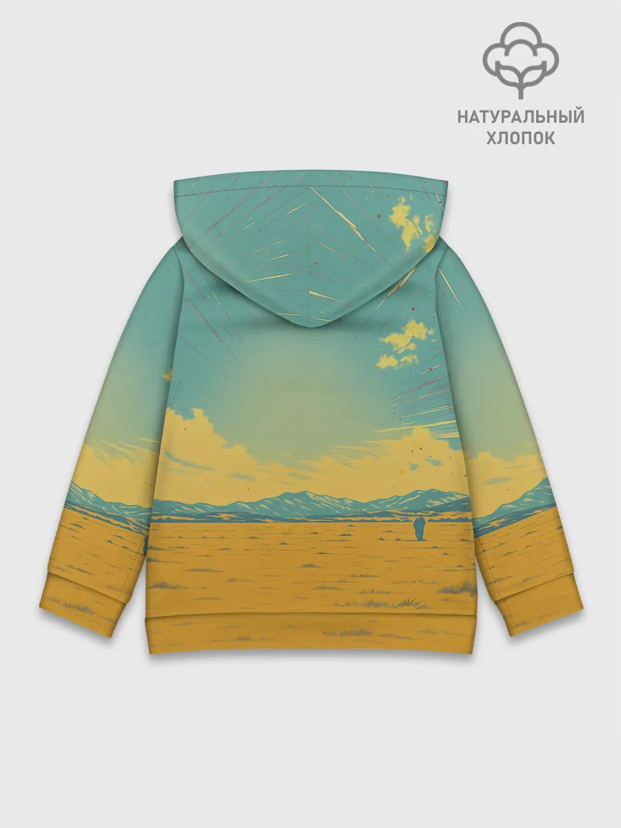 Детское худи хлопок / Loshad_v_pustine