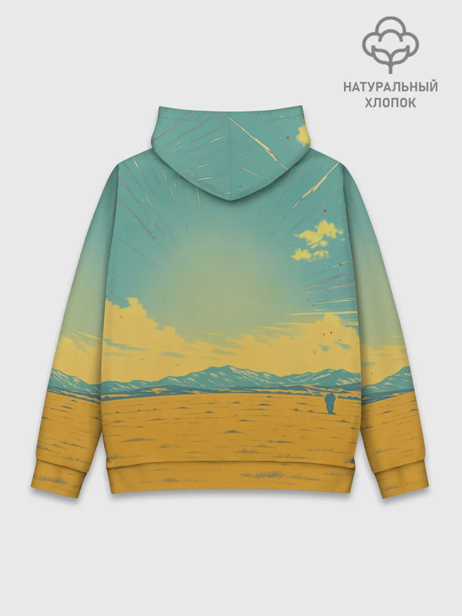 Худи мужской база хлопок / Loshad_v_pustine