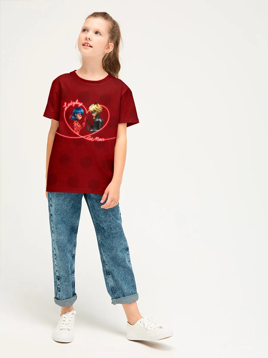 Детская футболка хлопок / Леди Баг Love