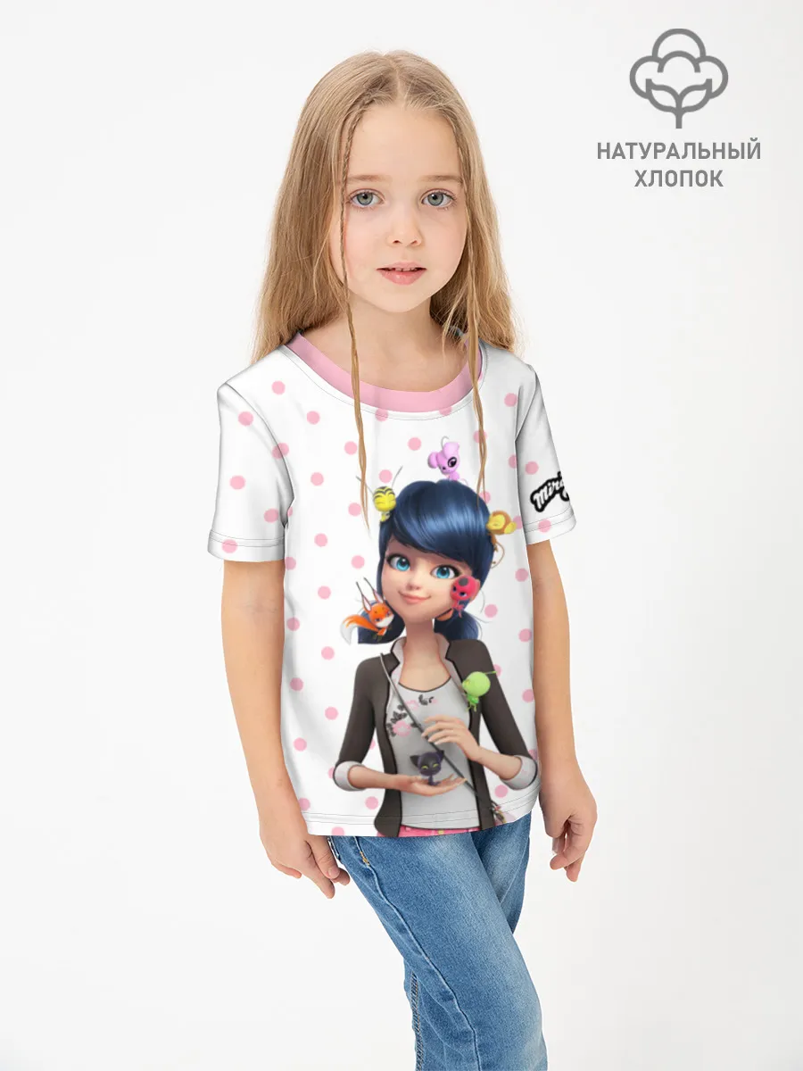 Детская футболка хлопок / Леди Баг White