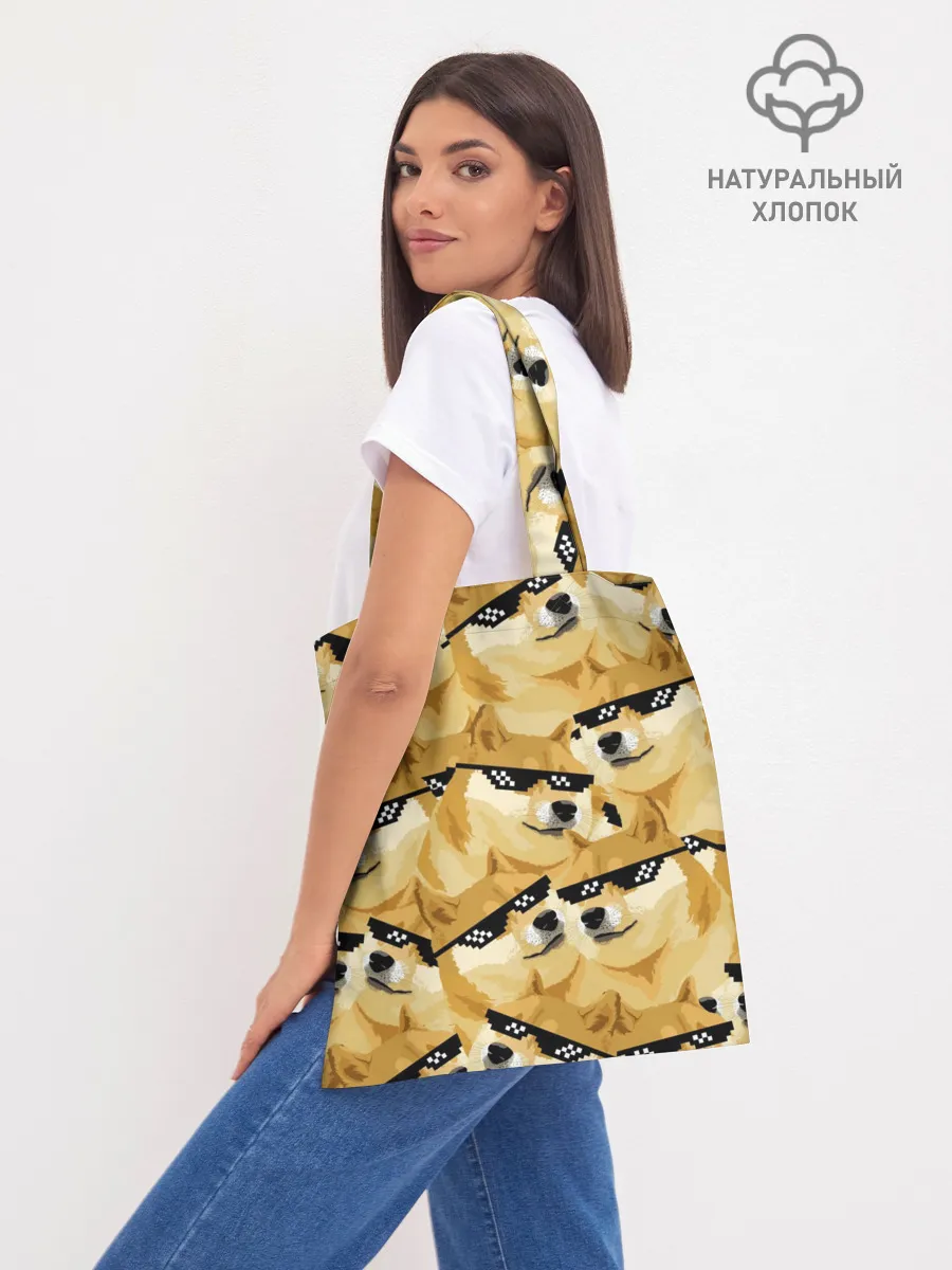 Шоппер база / Doge мем в deal with it очках