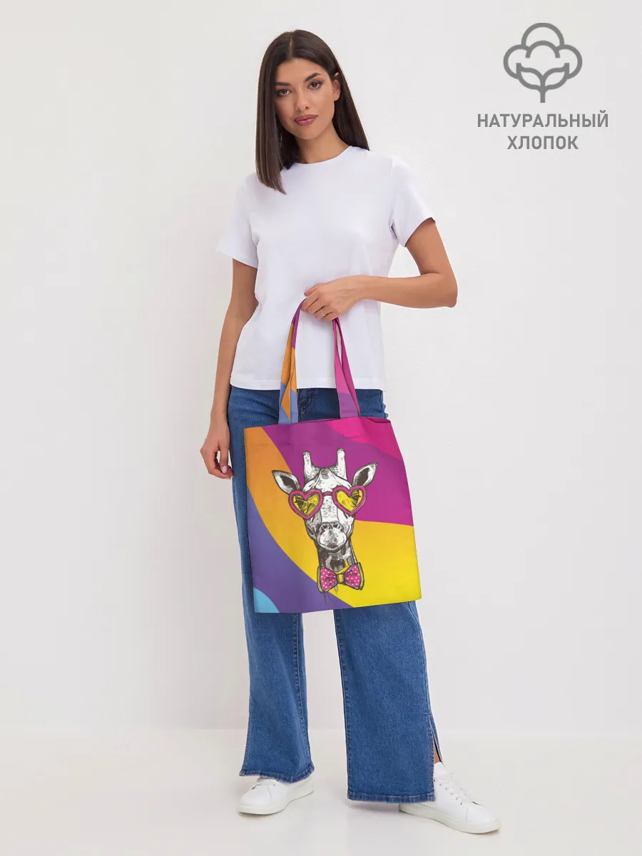 Шоппер база / Праздничный жираф