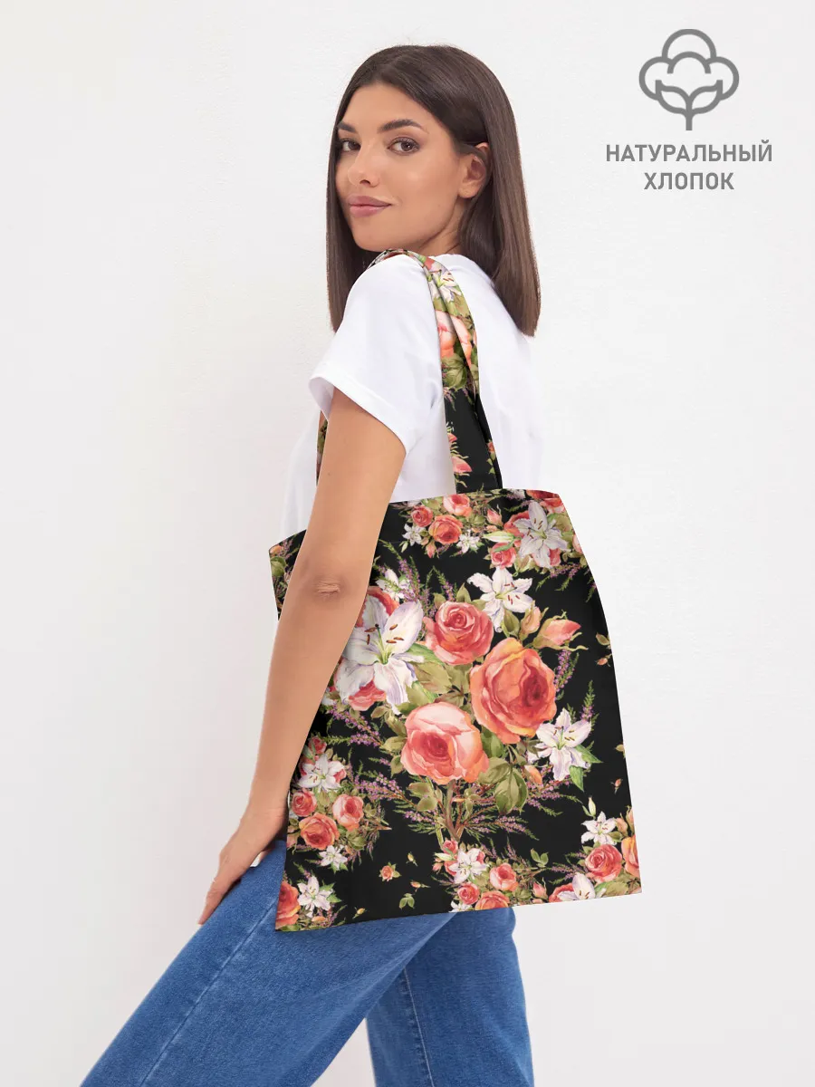 Шоппер база / Лилии и розы