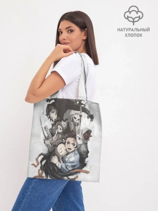 Шоппер база / Kimetsu no Yaiba на сером