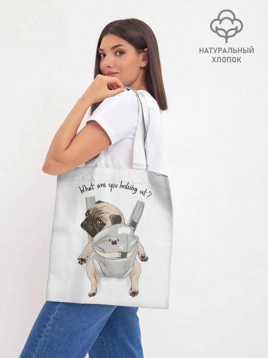 Шоппер база / Мопс в рюкзаке