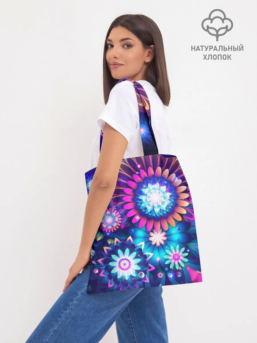Шоппер база / Неоновые Цветы