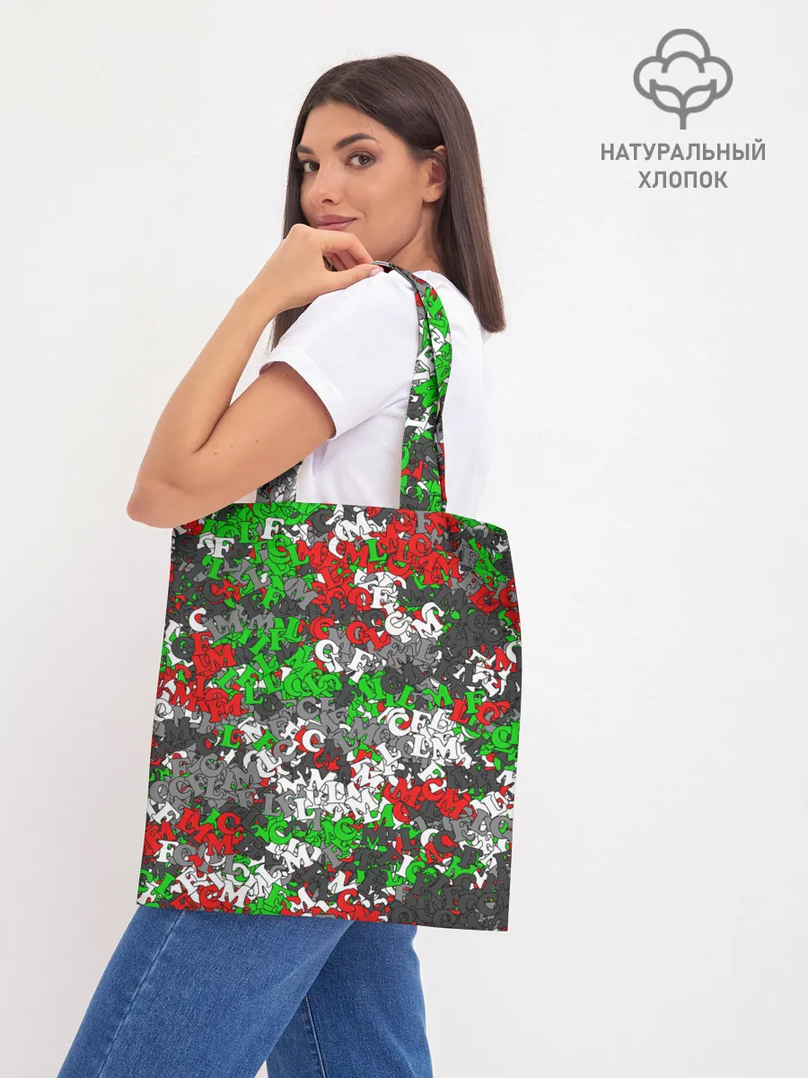 Шоппер база / Камуфляж с буквами FCLM