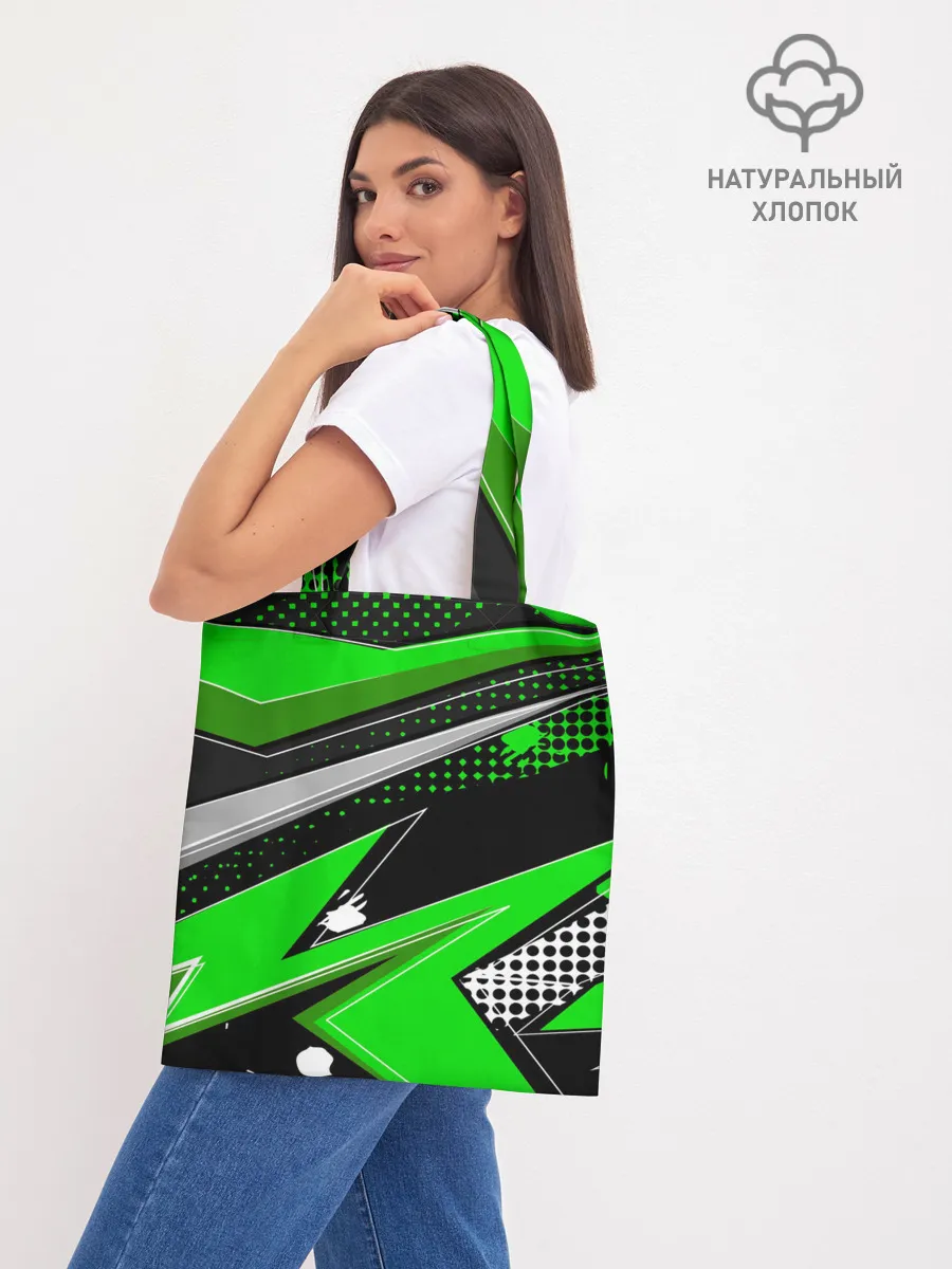 Шоппер база / Зеленая краска